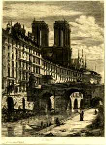 Meryon - Le Petit Pont, Paris, 1866,1013.579