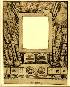 Meryon - Projet d'encadrement pour le portrait d'Armand Guéraud, 1876,0510.337