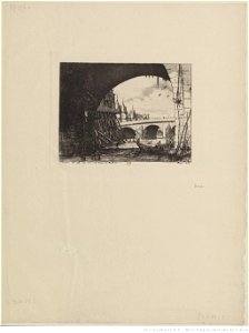 Meryon - L'arche du pont Notre-Dame, btv1b550010827