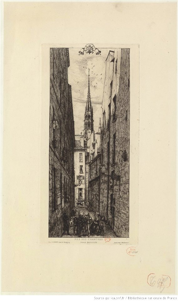 Meryon - Rue des Chantres, btv1b55001055b