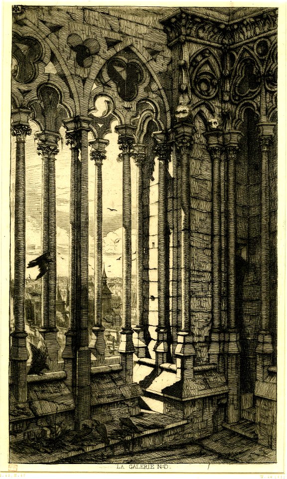 Meryon - La galerie Notre Dame, 1866,1013.580