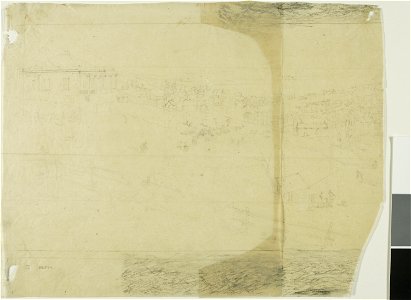Meryon - Study for San Francisco, far left section, 1855–56, 1909.294a