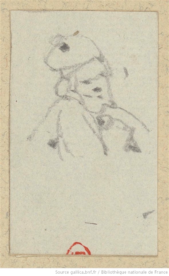 Meryon - Neuf petits croquis études de matelots manoeuvrant, btv1b550021730, vue 8