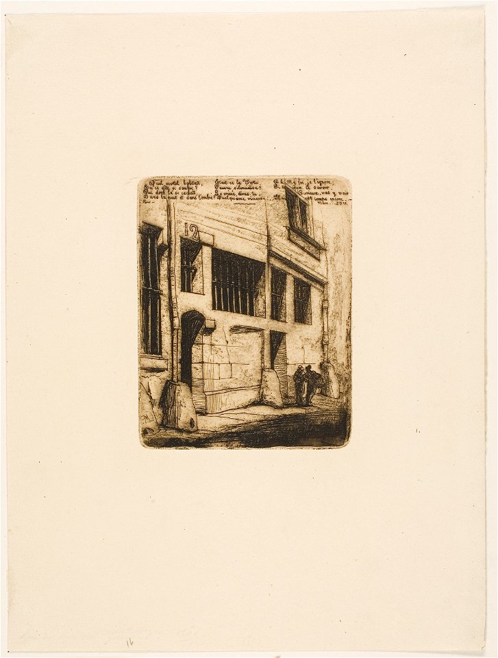 Meryon - La rue des Mauvais Garçons, 1938.1652