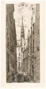 Meryon - Rue des Chantres, Paris, 1938.1651