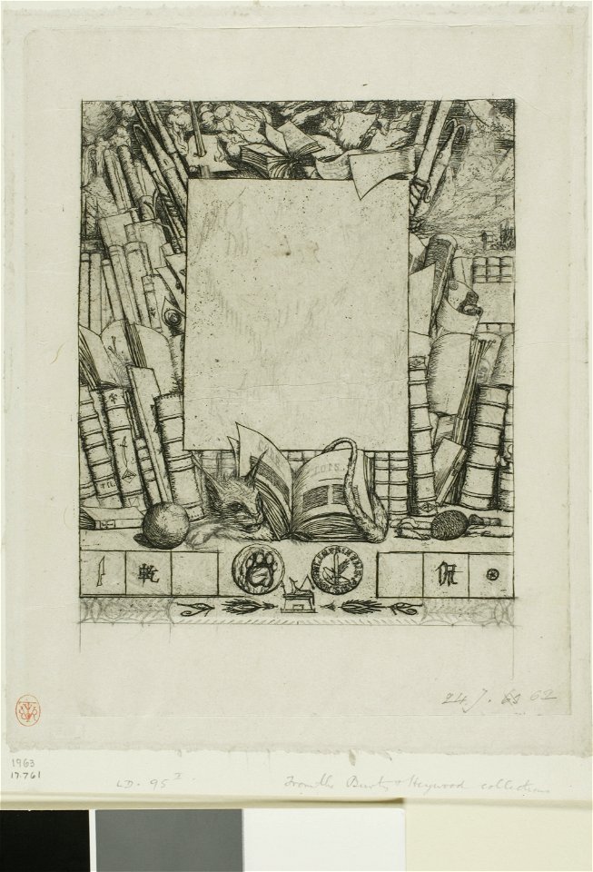Meryon - Design for a Frame for the Portrait of Armand Guéraud, 1917.761