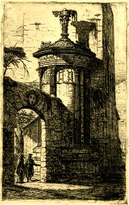 Meryon - Entrée du couvent des Capucins français à Athenes, 1875,0313.50