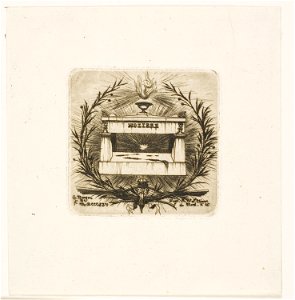 Meryon - Molière’s Tomb, Père-Lachaise Cemetery, Paris, 1938.1659