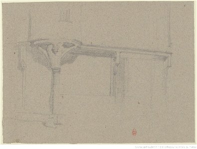 Meryon - Croquis de portes et fragments architecturaux à Bourges, btv1b550026265