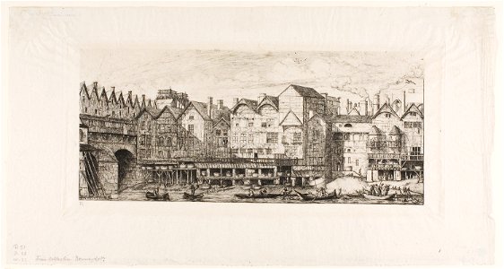 Meryon - View of Part of the City of Paris toward the Close of the XVII Century, 1909.247