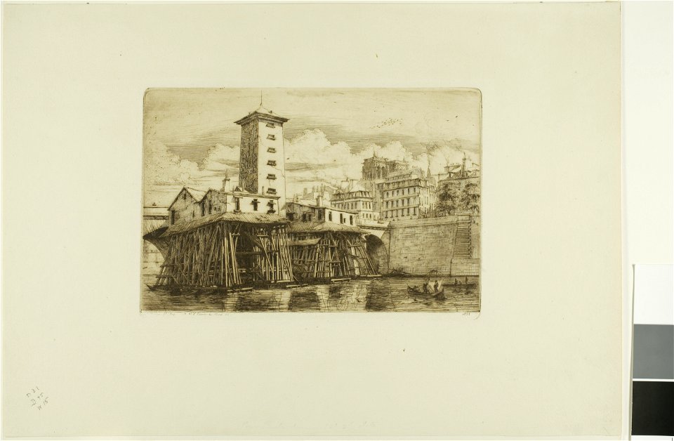 Meryon - La Pompe Notre-Dame, Paris, 1909.270