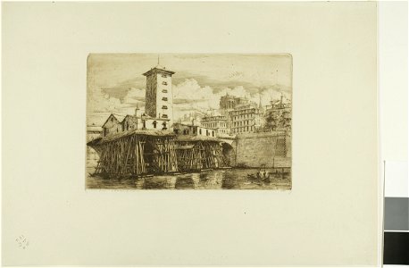 Meryon - La Pompe Notre-Dame, Paris, 1909.270