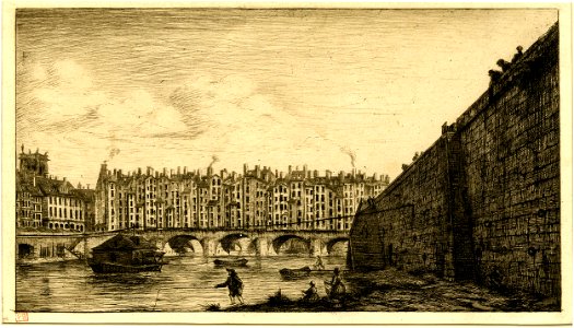 Meryon - Le Pont-au-Change, Paris, vers 1784, 1862,1011.714