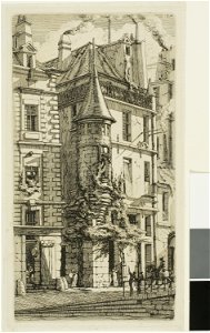 Meryon - House with a Turret, rue de la Tixéranderie, 1978.73