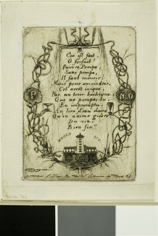 Meryon - Pompe Notre-Dame, Paris, small plate, 1909.184