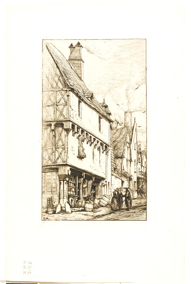 Meryon - An Old House at Bourges, 1909.254