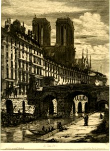 Meryon - Le Petit Pont, Paris, 1904,0929.218.+