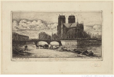 Meryon - L'abside de Notre-Dame de Paris, btv1b55002158d
