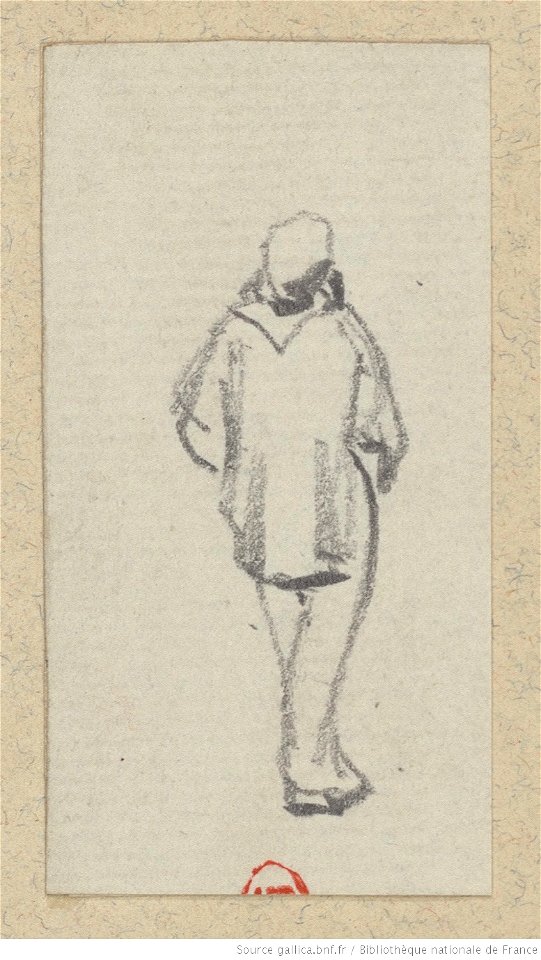 Meryon - Neuf petits croquis études de matelots manoeuvrant, btv1b550021730, vue 1