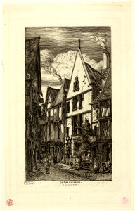 Meryon - Rue des toiles, Bourges, 1952.1188