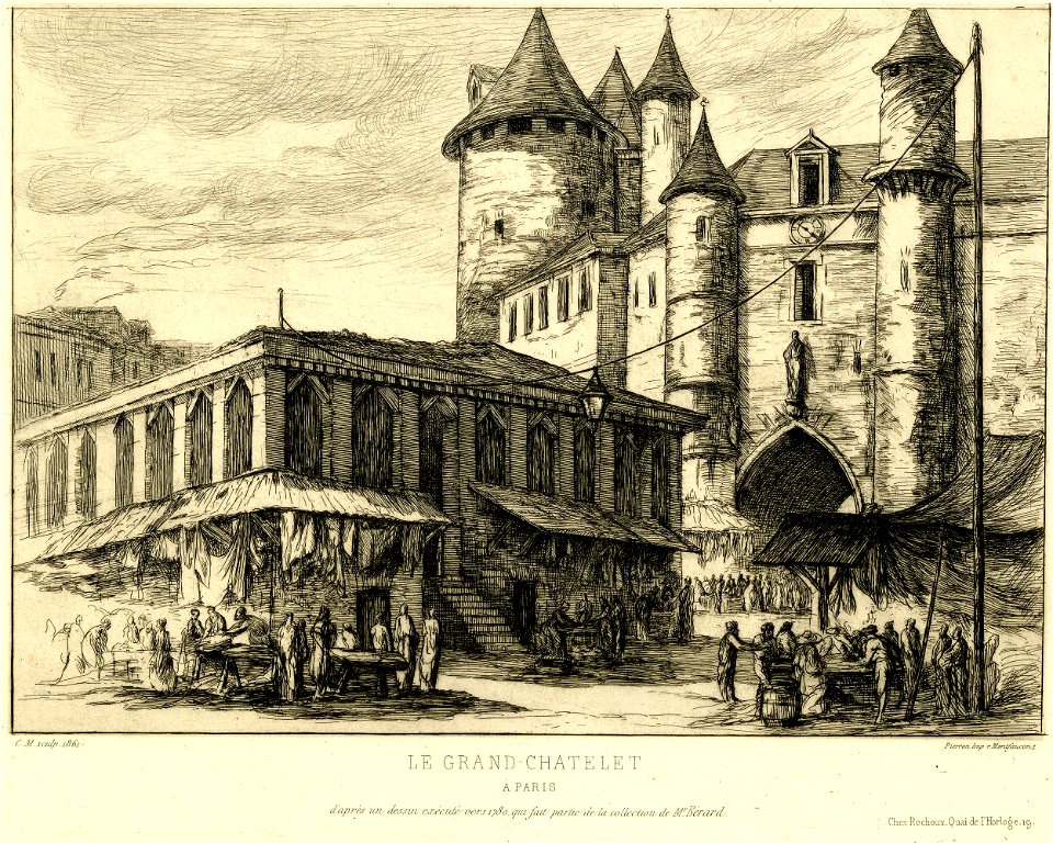 Meryon - Le Grand Châtelet à Paris, vers 1780, 1865,1209.647