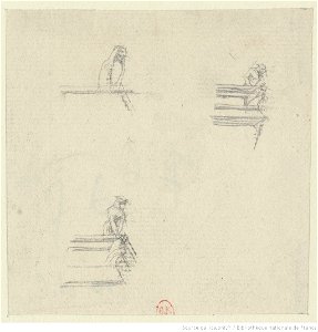 Meryon - Neuf croquis d'études pour Notre-Dame de Paris, btv1b550026371
