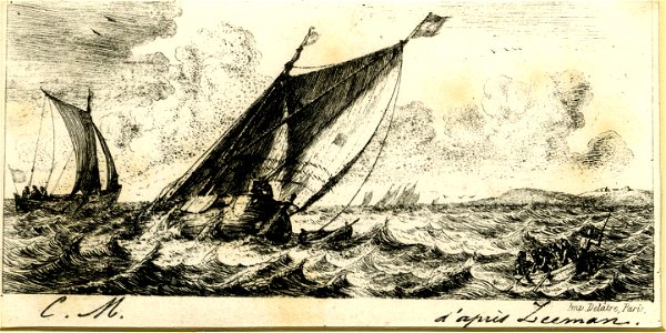 Meryon - Bateaux de Harlem à Amsterdam, 1953,0411.97