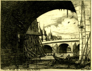 Meryon - L'arche du Pont Notre-Dame, Paris, 1913,1231.52