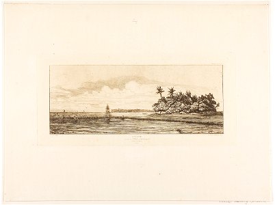 Meryon - Oceania Fishing, Near Islands with Palms in the Uea or Wallis Group, 1845, 1927.4401.3