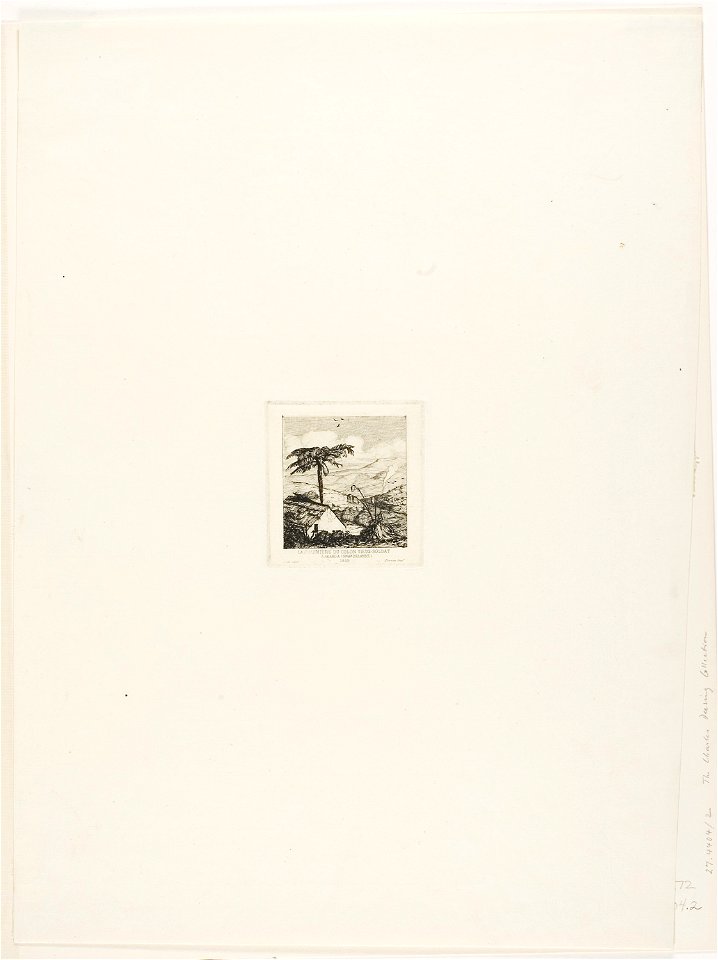 Meryon - The Old Soldier’s Thatched Cottage, Akaroa, 1845, 1927.4404.2