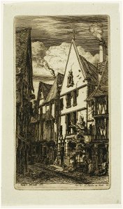 Meryon - Rue des Toiles, Bourges, 1938.1654