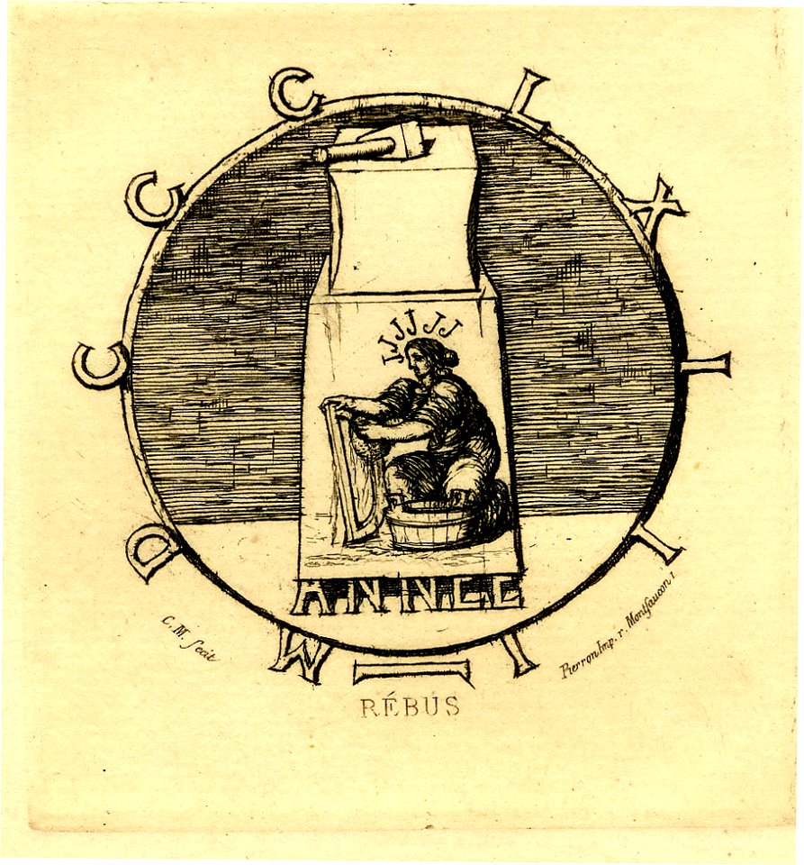 Meryon - Rebus 'ci-git la vendetta surannée' (Rebus 'here lies the ancient vendetta'), 1880,0612.343