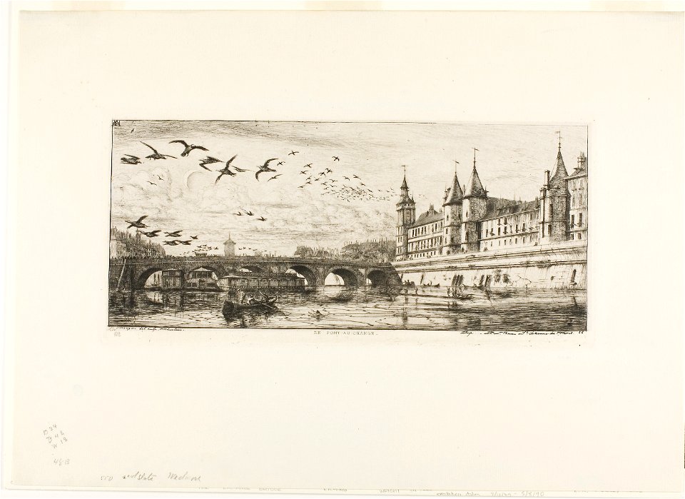 Meryon - Pont-au-Change, Paris, 1909.279