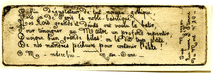 Meryon - toi degustateur (O thou who lovest), 1924,1014.11