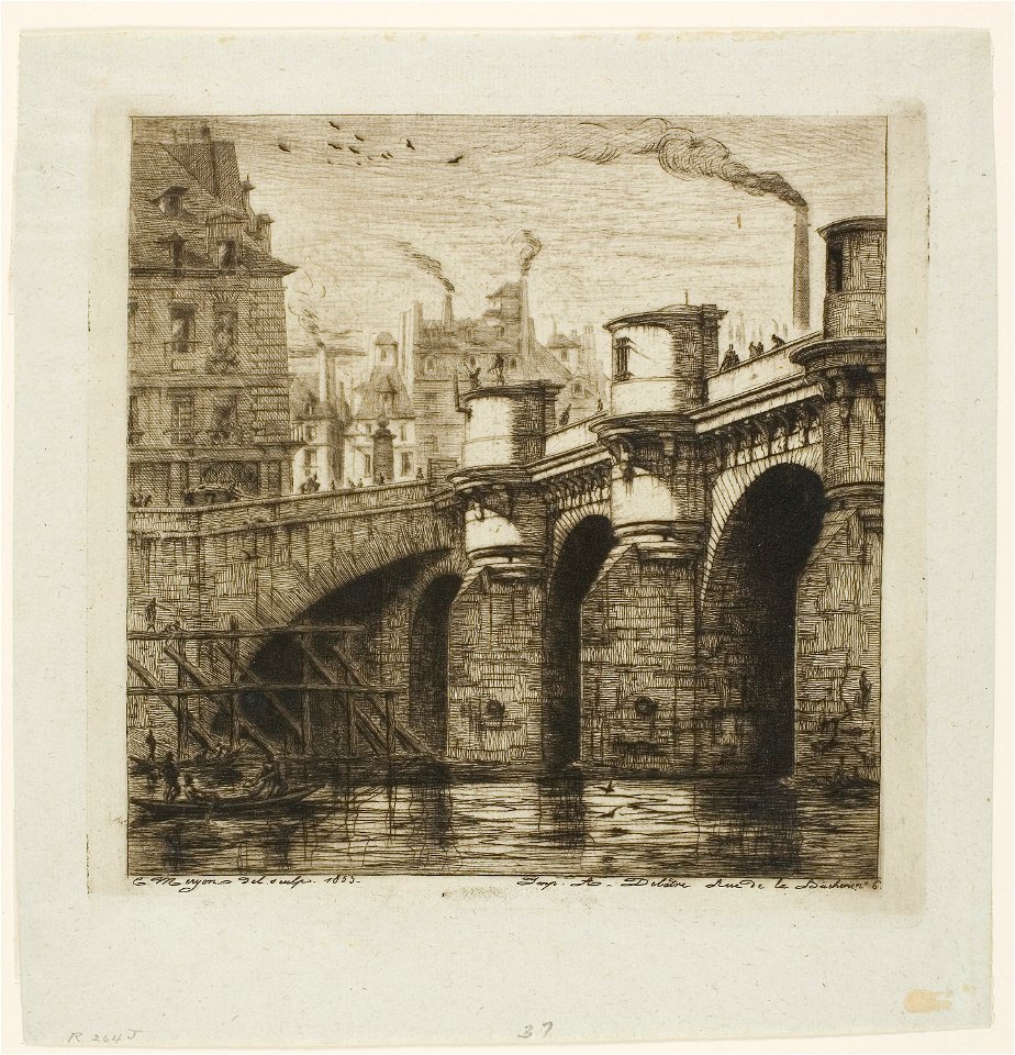 Meryon - Pont-Neuf, Paris, 1952.1088