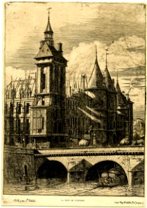 Meryon - La Tour d'Horloge, 1866,1013.582