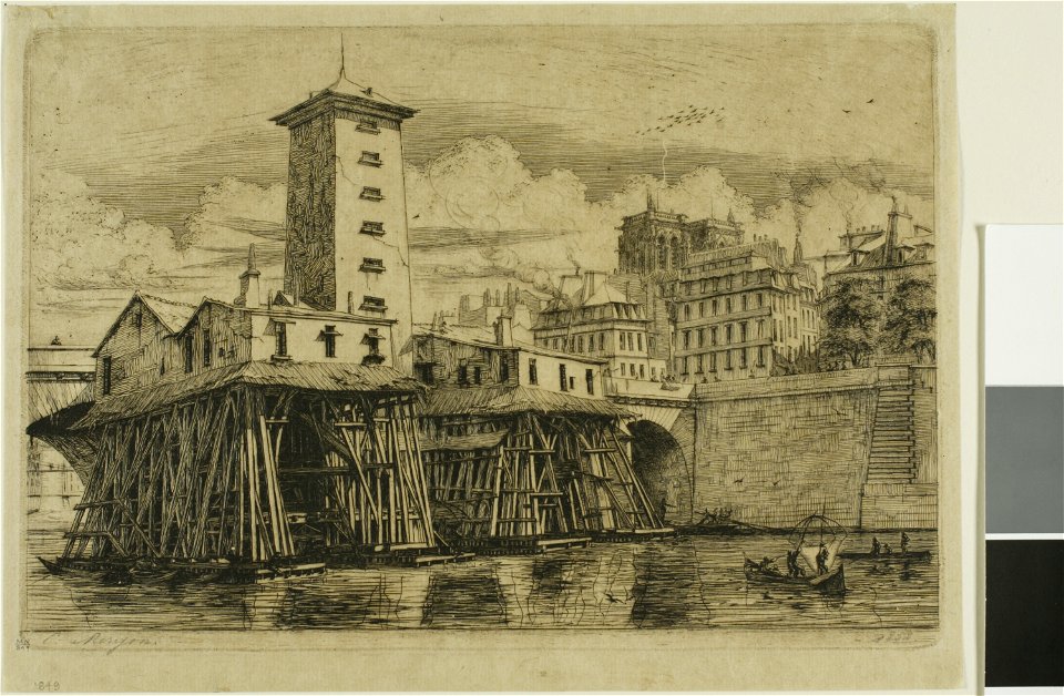 Meryon - La Pompe Notre-Dame, Paris, 1909.272