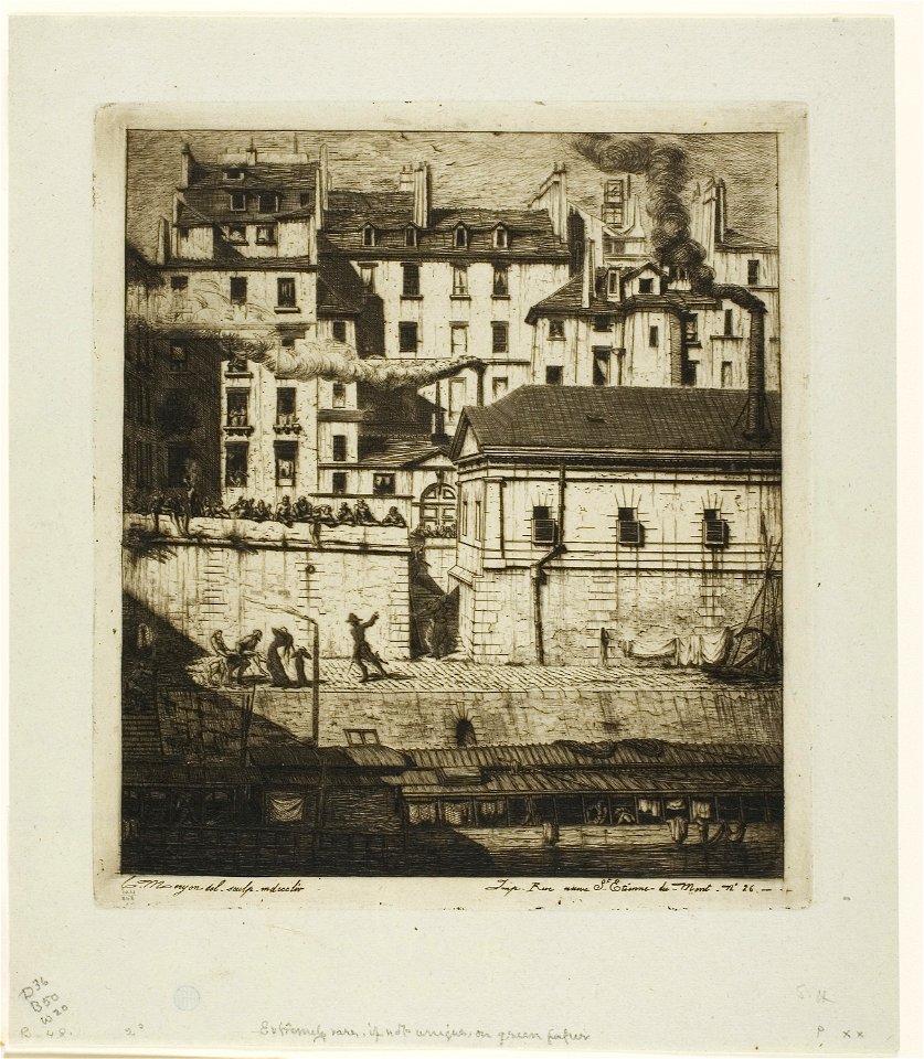 Meryon - The Mortuary, Paris, 1909.282