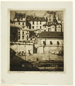 Meryon - The Mortuary, Paris, 1909.282