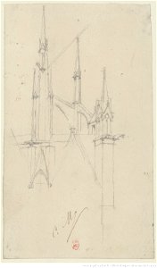 Meryon - Neuf croquis d'études pour Notre-Dame de Paris, btv1b550024662