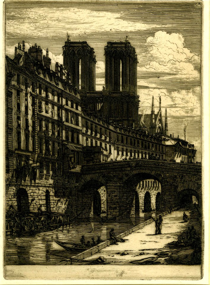 Meryon - Le Petit Pont, Paris, 1862,1011.705
