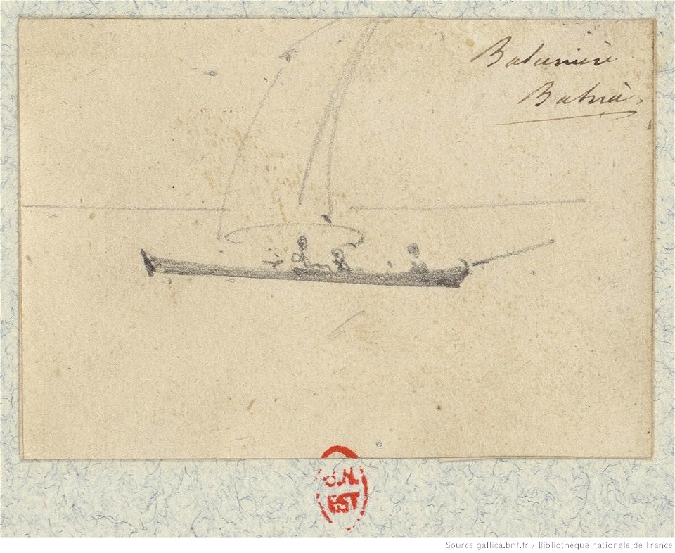 Meryon - Douze petits croquis de pirogues, btv1b55002193t, vue 1