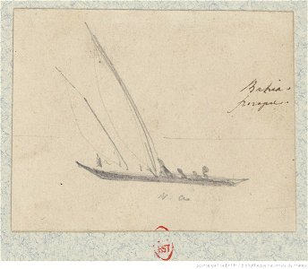 Meryon - Douze petits croquis de pirogues, btv1b55002193t, vue 2