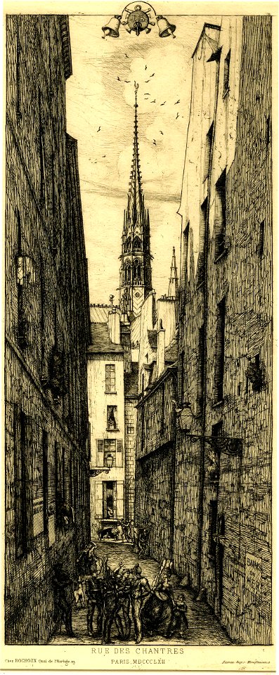 Meryon - La Rue des Chantres, Paris, 1866,0210.265
