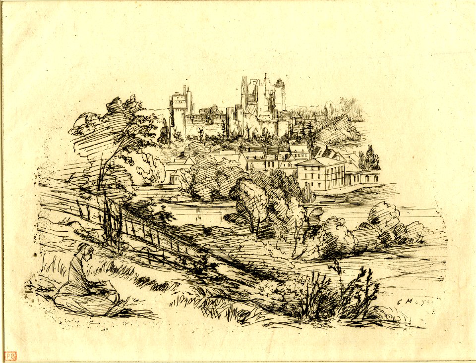 Meryon - Ruines du Château de Pierrefonds, 1876,0510.244