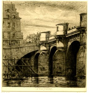 Meryon - Le Pont Neuf, Paris, 1866,1013.586