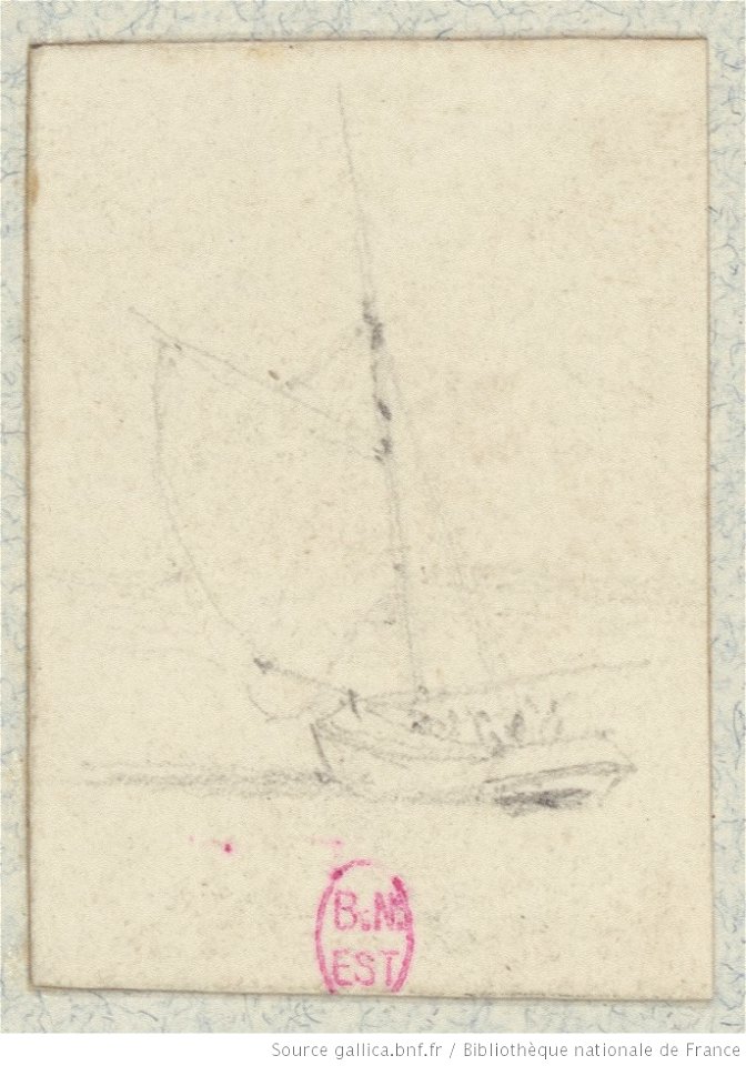 Meryon - Quatorze petits croquis de bateaux à voiles, btv1b550022239, vue 3