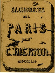 Meryon - Titre des 'Eaux-fortes sur Paris', 1866,0210.263