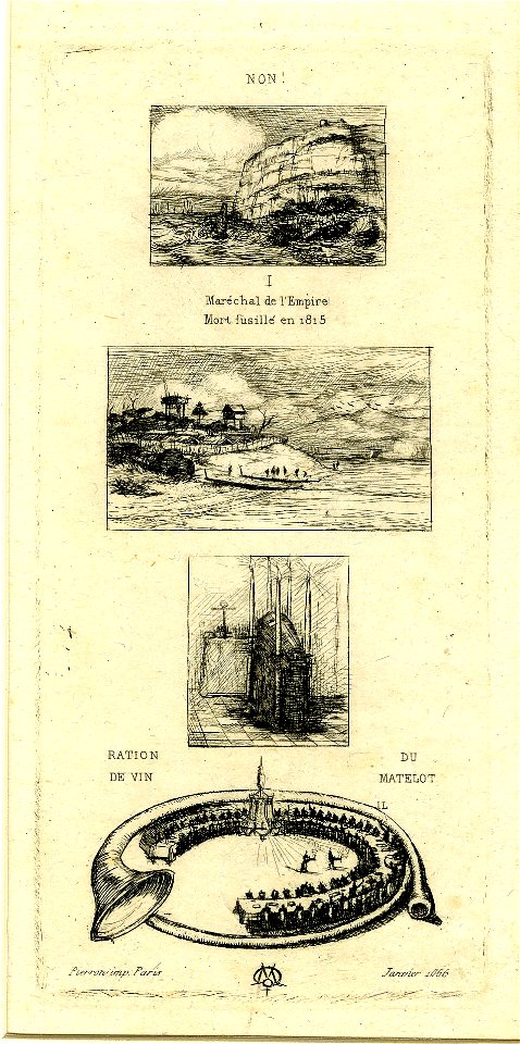 Meryon - Rebus 'non, Morny n'est pas mort car il noce encore' (Rebus 'no, Morny is not dead for he is marrying again'), 1906,1016.1
