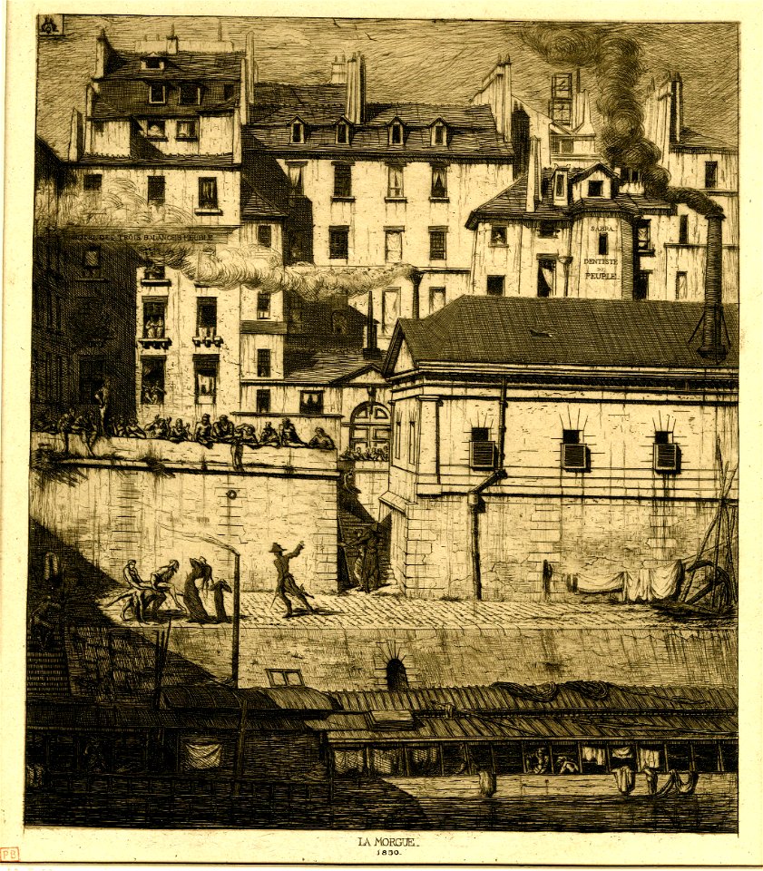 Meryon - Le Morgue, Paris (The mortuary), 1876,1111.282